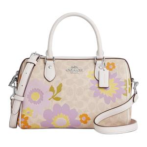 COACH Сумка бостон из прорезиненной ткани