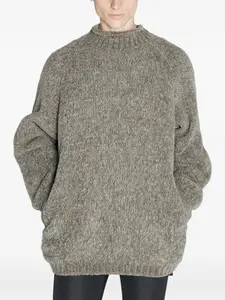 Шерстяной свитер с высоким воротником Undercover, серый