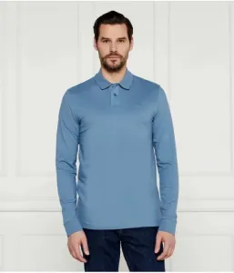 Поло Прохожий slim fit Boss Orange, синий