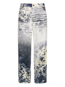 Roberto Cavalli джинсы с принтом Appaloosa, синий