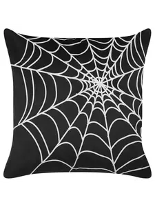 Декоративная подушка Beliani Deko LYCORIS, черный/белый
