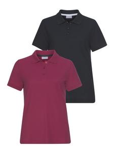 Рубашка-поло темно-синего и ягодного цветов Eastwind