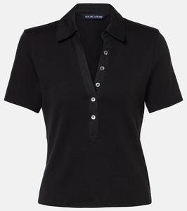 Топ из хлопковой смеси Kearney Veronica Beard, черный