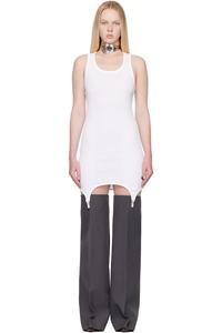 Мини-Платье «Подвязка» Jean Paul Gaultier, белый