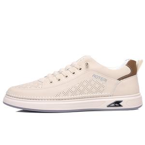 POPULAR ROUSE PR Мужские низкие скейтерские кеды бежевые с вырезами, цвет Beige Cut-Out