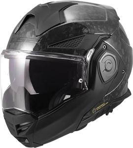 Шлем LS2 Advant X Carbon Modular Helmet, Gloss Forged Black