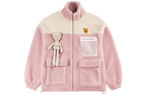 Бархатная куртка унисекс DANGEROUSPEOPLE, Розовый