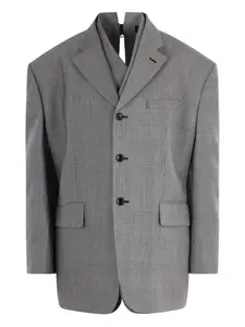 Однобортный блейзер Comme Des Garcons, черный