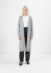Кардиган Object OBJMILU LONG CARDIGAN, Medium Grey Melange/Mottled Grey