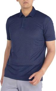 Рубашка Mizuno Nexlite, мужская поло с коротким рукавом, чрезвычайно легкая, охлаждающая, влагоотводящая, быстросохнущая, эластичная и обеспечивающая свободу движений, E2MAB004, темно-синий