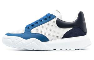 Кроссовки Court Trainer Lifestyle для мужчин с низким верхом белого/синего цвета Alexander Mcqueen