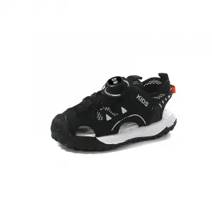 Детские сандалии с противоскользящей подошвой, амортизирующей, устойчивой к истиранию и отскоку, дышащей подошвой D&W, черный