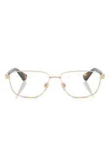 Очки в прямоугольной оправе Burberry, золотистый