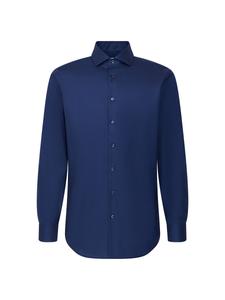 Рубашка делового покроя Regular Fit SEIDENSTICKER Schwarze Rose, темно-синий