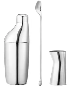 Набор для коктейлей Sky - шейкер, ложка для размешивания и джиггер, 3 предмета Georg Jensen, steel
