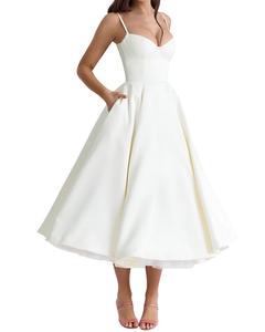 Платье миди TEODORA Teodora, слоновая кость