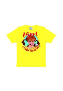 Футболка Детская Пеппи Длинныйчулок - Портрет LOGOSHIRT, цвет Fresh Yellow