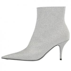 Кроссовки 85mm knife glitter boots 'silver' Balenciaga, серебряный