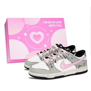 Кроссовки для скейтбординга Dunk Vintage Love, износостойкие, серые, унисекс Nike, Gray