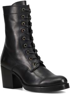 Женские ботинки Frye Jean с шнуровкой - стильный дизайн до щиколотки для повседневной и нарядной одежды, универсальный стиль ботильонов, Black - Volterra