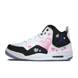 Кроссовки баскетбольные Courtside 23 Love Bubbles Cushioning Mid top Vintage Unisex Jordan, белый