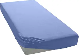 Простыня Вellana "Mako-Jersey" хлопковая 140-160х200 см, 1 шт., цвет mittelblau