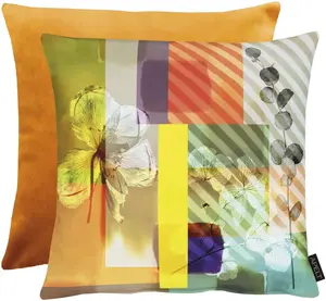 Декоративная подушка APELT "Enja", двусторонний чехол с наполнителем, 1 шт 45х45 см, оранжевый