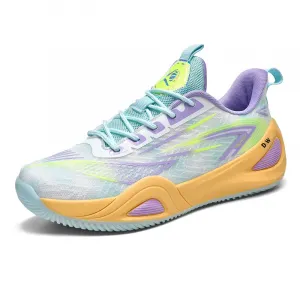 Баскетбольные кроссовки для детей и подростков со средним верхом, амортизирующие и устойчивые к истиранию D&W, белый