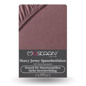 Простыня из плотного трикотажа 120х200 см - 130х200 см 100% хлопок 160 г/м² коричневый Müskaan