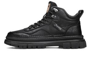 Ботинки Jeep с перфорацией на шнуровке, черный