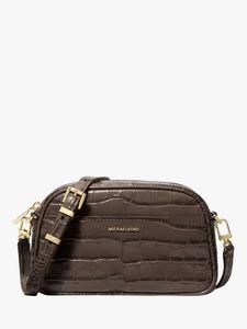 Кожаная сумка-кроссбоди Jet Set Michael Kors, Chocolate