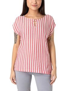 Блузка Timezone, цвет rot/weiß