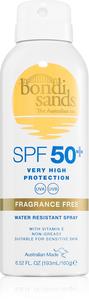 Солнцезащитный спрей без отдушек Spf 50+ Bondi Sands, 160 гр