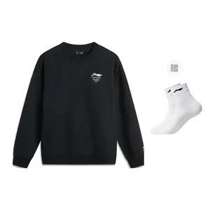 Спортивная мода коллекция свитшот unisex LINING, черный