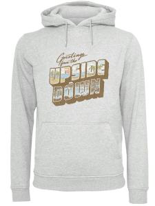 Толстовка F4NT4STIC Stranger Things Greetings From Upside Down Netflix TV Series, серый