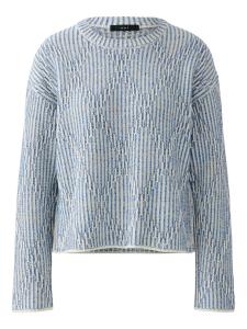 OUI Свитер в крапчатом синем