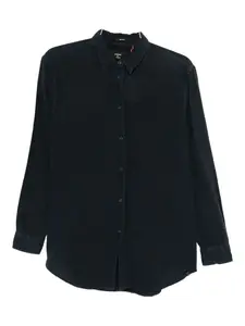 Льняная рубашка на пуговицах Superdry, темно-синий