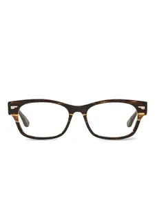 Очки Denton в прямоугольной оправе Oliver Peoples, коричневый