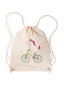 Спортивная сумка-велосипедистка Unicorn без слогана, кремового цвета Mr. & Mrs. Panda