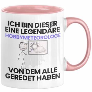 Подарочная кружка-метеоролог-хобби Забавная идея подарка на день рождения для метеоролога-любителя Я — легендарный метеоролог-хобби Все говорили о кофейной кружке (розовой) Trendation, розовый