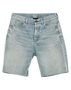 Джинсовые шорты Saint Laurent, синий