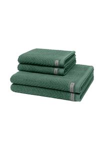 Набор полотенец Ross Smart, 4 штуки, 100x50/140x70 см, зеленый