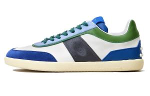 Стильные скейтерские кроссовки мужские сине-зелено-серые TOD'S