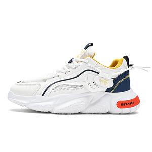 Dao Tu Sen Амортизирующие нескользящие устойчивые к истиранию дышащие низкие массивные кроссовки мужские бело-оранжевые (BK2110) Летнее солнце, цвет White Orange-(BK2110) Summer Sun