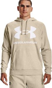 Толстовка Under Armour Men's Rival Fleece Big Logo, Khaki Base Light Heather (289)