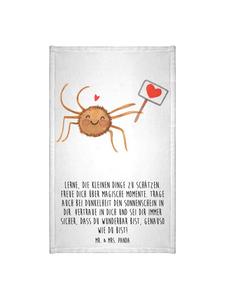 Mr. & Mrs. Panda Паук на полотенце  Агата, мотивация с надписью белым цветом