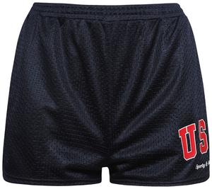 Шорты Sporty & Rich USA Mesh Disco Short 'Navy/Sports Red/White', синий