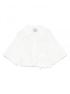 Вышитая рубашка Douuod Kids, белый