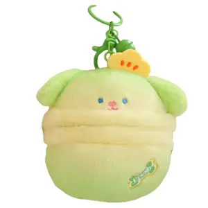 Креативная светящаяся полоса с плюшевым кулоном в виде собаки с яйцами, высота 10 см Howard, зеленый