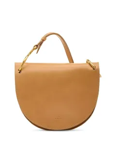 Сумка через плечо Consuelo с латунным кольцом из кожи Il Bisonte, бежевый